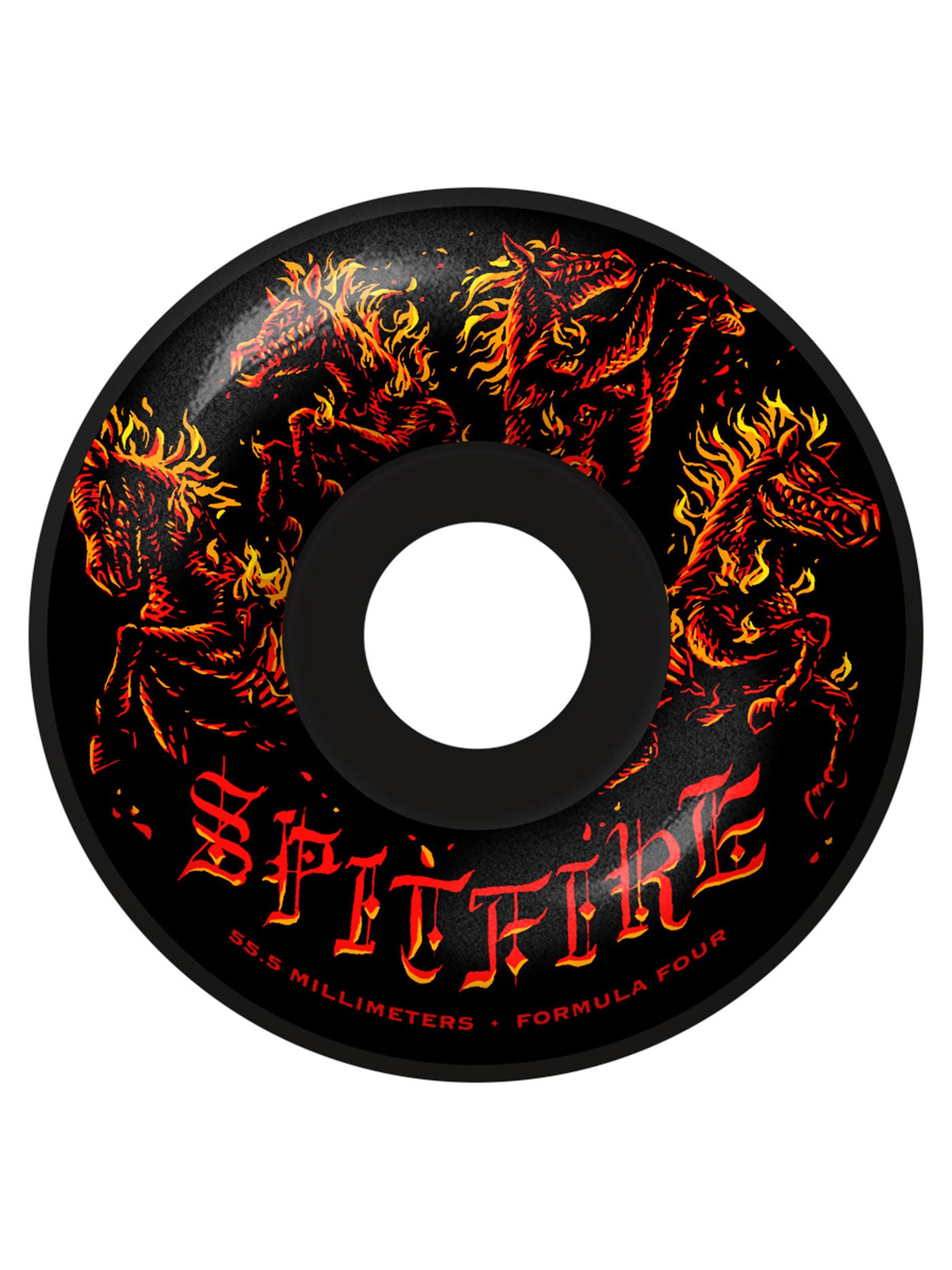 Spitfire F4 Apocalypse Radial Black Skateboard Wheels