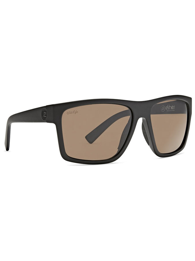 Von Zipper Dipstick Black Satin/Bronze Polarized Sunglasses | BLK SOFT SAT/BRONZE (PSZ)