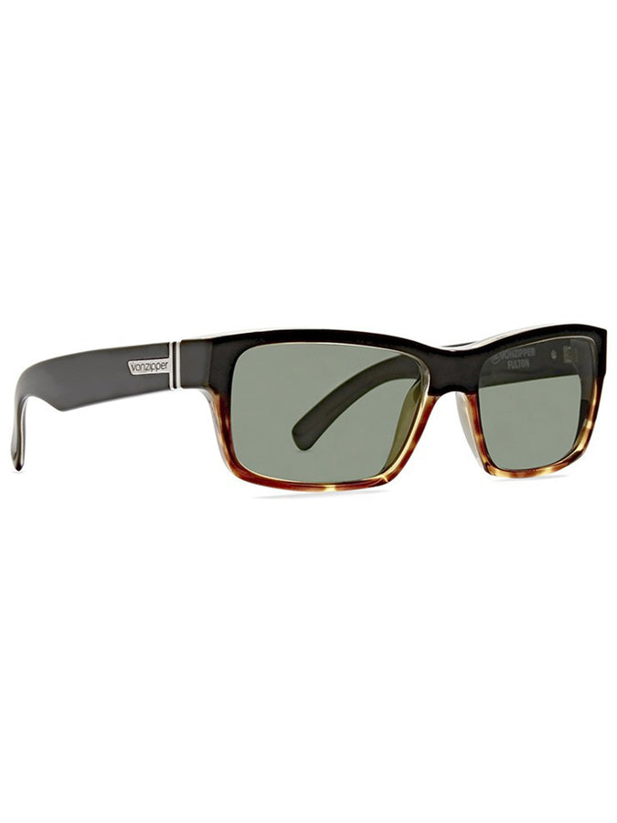 Von Zipper Fulton Hardline Black/Vintage Grey Sunglasses | HARDLINE BLK/VINTAGE GREY