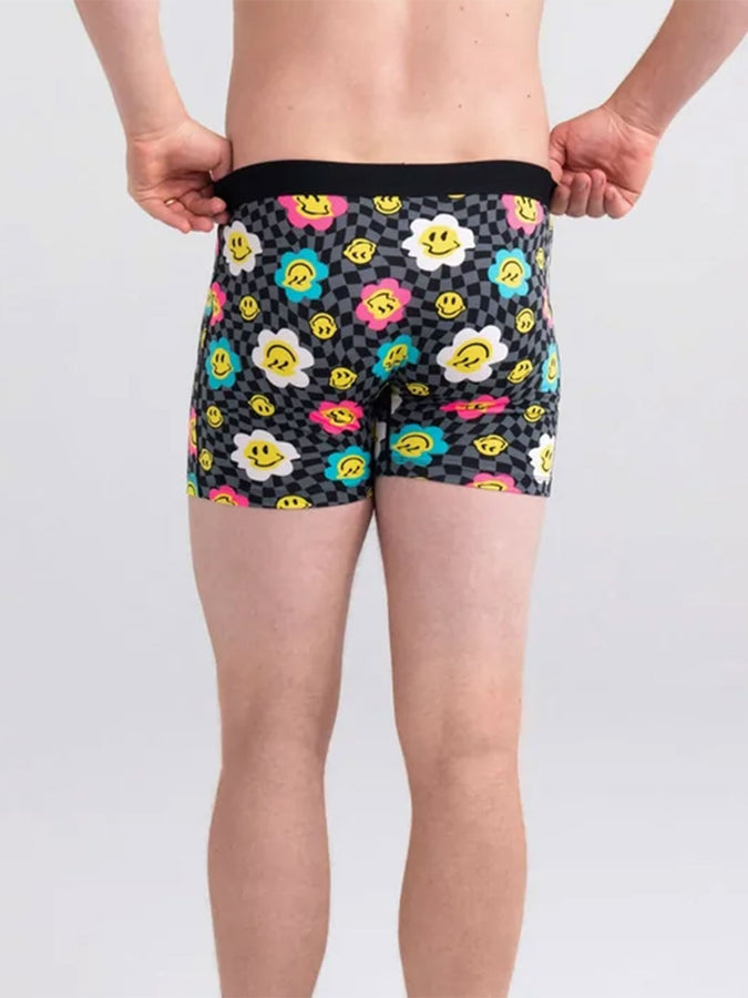Saxx Daytripper Brief Fly 2 Pack Good Vibrations Boxer | GOOD VIBRATIONS/BLK (GVL)