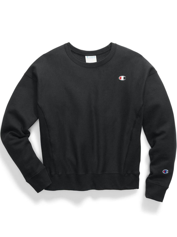 Champion Reverse Weave C Logo Crewneck Sweatshirt | BLACK