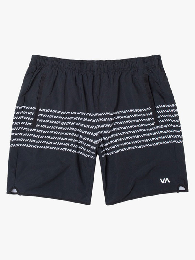 RVCA Sport Yogger Stretch Shorts | BLACK/WHITE (BKW)
