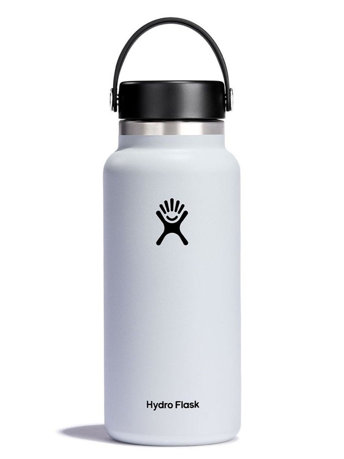 Hydro Flask 32oz Wide Flex Cap White Bottle | WHITE