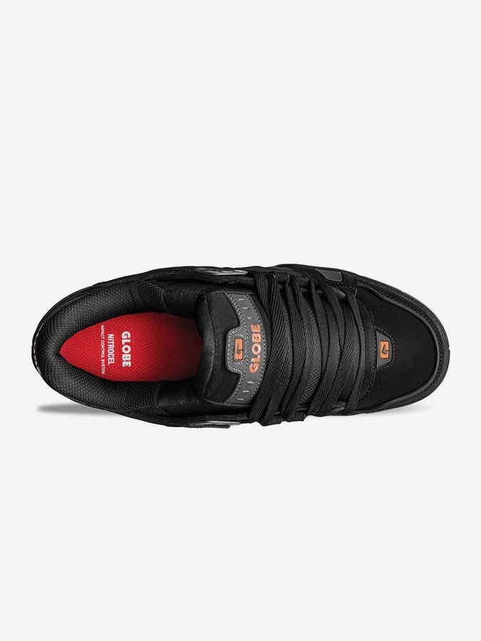 Globe Sabre Black/Charcoal/Red Shoes | BLACK/CHARCOAL/RED