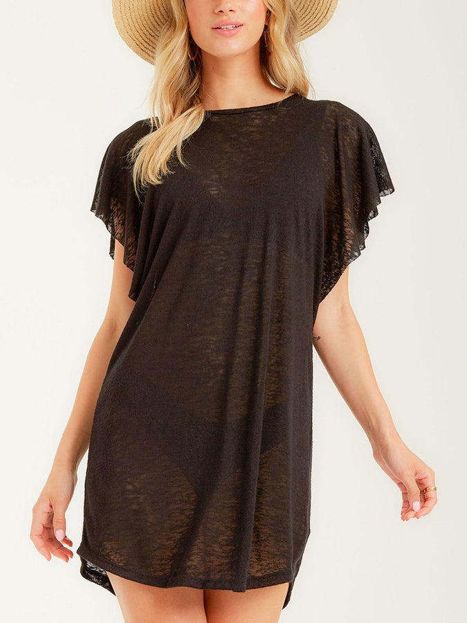Billabong Out For Waves Cover-Up Dress | BLACK PEBBLE (BPB)